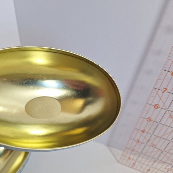 Dove Chocolate Decorative Floral Tin Egg Storage Box 5" Basketweave Litho - Picture 15 of 15